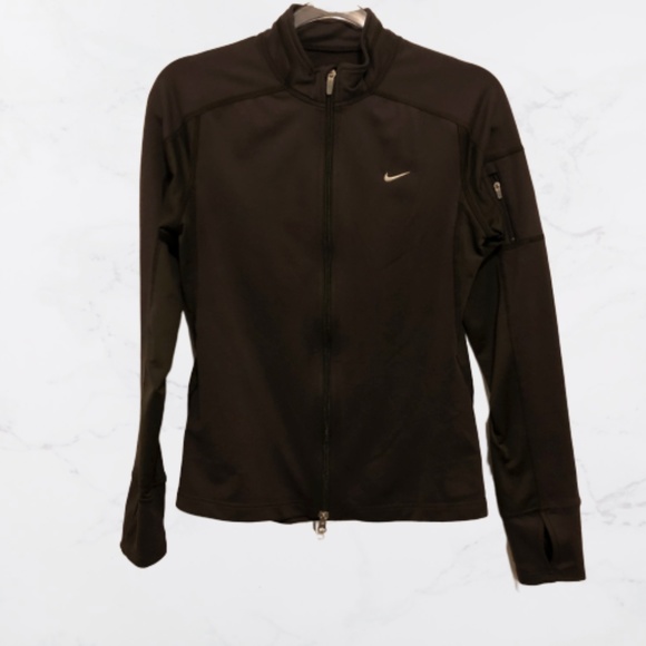Nike Fit Dry Sweater Olive Green - Picture 1 of 3